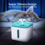 Emiral Cat Water Fountain, 84oz/2.4L Healthy and Hygienic Automatic Pet Water Fountain Dog Water Dispenser with 3 Replacement Filters 1 Silicone Mat, Pet Drinking Fountain for Dog, Cat and Small Pet