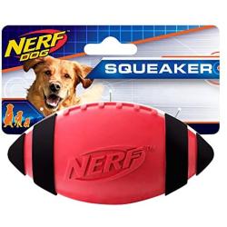 Nerf Dog Squeak Rubber Football Dog Toy
