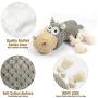 WINSHIDEN Interactive Dog Plush Toys, Squeaky Toys for Large Dogs, Durable Stuffed Toys with Cotton Material&Crinkle Paper, Chewing Teeth Health Toys for Large&Small Dogs