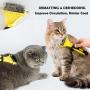 ARELLA Dog Dematting Tool 2 Sided Undercoat Rake for Dogs & Cats with Long Curly Silky Coats Gently Removing Mats Knots Tangles PDC01Y