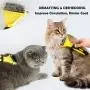 ARELLA Dog Dematting Tool 2 Sided Undercoat Rake for Dogs & Cats with Long Curly Silky Coats Gently Removing Mats Knots Tangles PDC01Y