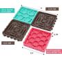 4 in 1 Pet Licking Pads Set, Slow Feeder Dog Bowl Lick Feeding Mat for Dogs and Cats Slower Healthier Eating - Food Plate with Suction Cups for Pets Favorite Treats During Bathing or Grooming