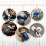 Pet Clothes Dog Jeans Jacket Cool Blue Denim Coat Small Medium Dogs Cats Lapel Vests Classic Puppy Blue Vintage Washed Clothes Hoodie Vest