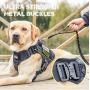 BLEP Tactical Dog Harness with Leash – Military Grade Nylon Dog Harness for Large Dogs – Tactical Vest with Comfortable Extended Pads – Metal Leash Attachment Points – Hook and Loop Panel