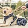 BLEP Tactical Dog Harness with Leash – Military Grade Nylon Dog Harness for Large Dogs – Tactical Vest with Comfortable Extended Pads – Metal Leash Attachment Points – Hook and Loop Panel BLEP Tactical Dog Harness with Leash – Military Grade Nylon Dog Harness for Large Dogs – Tactical Vest with Comfortable Extended Pads – Metal Leash Attachment Points – Hook and Loop Panel
