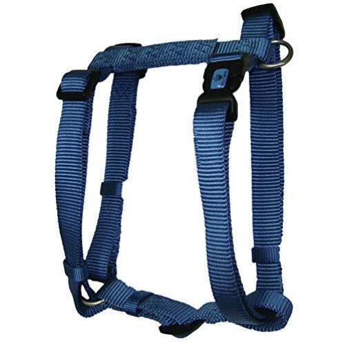 Hamilton B CFA LGOC Adjustable Comfort Dog Harness Fits Chest Size 30 to 40-Inch with Brushed Hardware Ring, Large, Ocean Blue