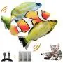 COVS 3 Pack Electric Moving Fish Catnip Cat Toy, Realistic Plush Simulation Flopping Fish Wiggle Funny Interactive Kitten Toys Kicker Pillow Chew Bite Supplies for Indoor Pets, Kitty Exercise COVS 3 Pack Electric Moving Fish Catnip Cat Toy, Realistic Plush Simulation Flopping Fish Wiggle Funny Interactive Kitten Toys Kicker Pillow Chew Bite Supplies for Indoor Pets, Kitty Exercise