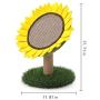 GiftParty Cat Scratching Post, Sunflower Claw Scratching Post for Kitty, Natural Sisal Scratcher Board, Cute Furniture Interactive Activity Pad Toys for Kitten & Cat, 18x12 Inch