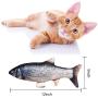 Generies ITTUNLY Catnip Fish Toys for Cats, Plush Doll Fish,Wagging Chew Simulation Funny Electric Toys -Cats Pets Kitten, Biting Kicking