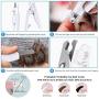 G.C Dog Nail Clippers and Trimmers with LED Light Free Nail File to Avoid Over-Cutting Rechargeable Pet Nail Trimmers Professional Grooming Tools