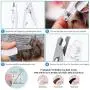 G.C Dog Nail Clippers and Trimmers with LED Light Free Nail File to Avoid Over-Cutting Rechargeable Pet Nail Trimmers Professional Grooming Tools