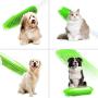 N/ A Multipurpose Rubber Pet Hair Removal Brush, Dog & Cat Hair Remover Brush for Furniture, Car Interior and Carpet，with Free Storage Bag（Green）