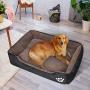CLOUDZONE Dog Bed Machine Washable Rectangle Breathable Soft Cotton with Nonskid Bottom Extra Large Pet Bed for Medium and Large Dogs or Multiple