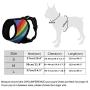 Dog No-Pull Harness Vest & Leash Set with Poopbags Pouch,Rainbow Adjustable Double-Layer Mesh Pet Clothes for Puppy Teddy Shar Pei Small Medium Dogs,Breathable Padded Handle,Daily Walking Travelling