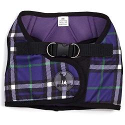The Worthy Dog Sidekick Pattern Harness with Padded Mesh Velcro Adjustable, Outdoor, Easy Walk Vest for Small Medium Large Dogs, Purple Color