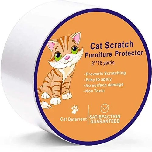NM Cat Scratch Furniture Protector Deterrent Tape -Anti Cat Scratch Tape-Clear Double Sided Cat Training Tape,3 inches x 16 Yards Furniture Protector for Couch, Doors. Residue Free NM Cat Scratch Furniture Protector Deterrent Tape -Anti Cat Scratch Tape-Clear Double Sided Cat Training Tape,3 inches x 16 Yards Furniture Protector for Couch, Doors. Residue Free