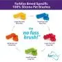 Furbliss Dog Brush for Grooming, Brushing and Bathing Med/Large Pets with Short Hair, Great for the Bath Deshedding and Massaging Your Pet - by Vetnique Labs Furbliss Dog Brush for Grooming, Brushing and Bathing Med/Large Pets with Short Hair, Great for the Bath Deshedding and Massaging Your Pet - by Vetnique Labs