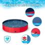 Pet Soft Foldable Dog Pool - Collapsible Pet Bath Pool Dog Bathing Tub Kiddie Swiming Pool for for Kids Dogs