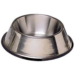 Pro Select Dog Bowl - No Tip Mirror Finish Super Heavy Duty Rubber Base Dishes for Dogs