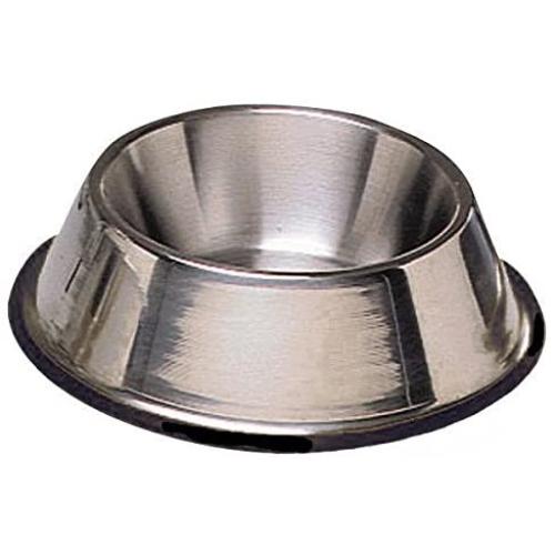 Pro Select Dog Bowl - No Tip Mirror Finish Super Heavy Duty Rubber Base Dishes for Dogs