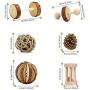 ZUDZUW Hamster Chew Toy Set, Rat Toys Natural Pine Wood, Gerbil, Hamster, Chinchillas Favorite Chewing Toy,Toys Accessories,Suitable for Small Pet Chewing and Playing Sports