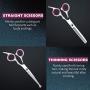 Breeze Touch Dog Grooming Scissors - Hair Thinning Shears for Dogs with Heavy Duty Stainless Steel Thinning, Straight, Curved Shears, Comb, Nail Clipper, Nail File & Grooming Glove 8 Pcs