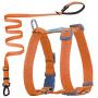 ThinkPet Reflective Adjustable Comfort Nylon Dog Halter Harness, Easy On and Off, No Choke Dog Walking Harness