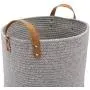 Geyecete Cotton Rope Basket with Leather Handle Dog Cotton Rope for Dogs Laundry Basket Storage Bin Dog bin Storage Bins-Natural Woven Basket Geyecete Cotton Rope Basket with Leather Handle Dog Cotton Rope for Dogs Laundry Basket Storage Bin Dog bin Storage Bins-Natural Woven Basket
