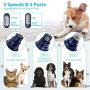 Aerb Dog Nail Grinder Clipper, Professional 2-Speed Rechargeable Electric Pet Nail Trimmer, Low Noise Powerful Painless Paws Dog Nail Grinder for Small Medium Large Dogs & Cats