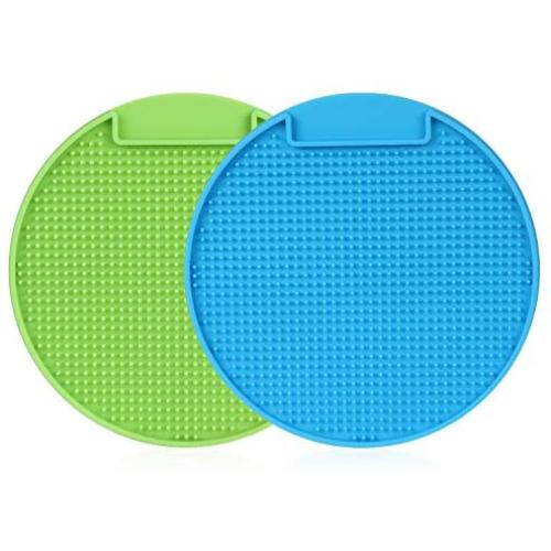 KASBAH Lick Mat for Dogs Cats, Pet Lick Mat, Pet Lick Pad for Pet Bathing, Grooming and Training, Slow Feeder Dog Licking Mat for Anxious Relief Boredom Buster for Fun and Healthy