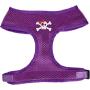 Mirage Pet Products Skull Bow Screen Print Soft Mesh Dog Harnesses, Small, Purple