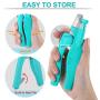 Dog Nail Clippers for Dogs Cats, Pet Nail Trimmer with LED Light to Avoid Over-Cutting Nails, Safe Professional Grooming Tools with USB Rechargeable, Built-in Nail File, Lock Switch