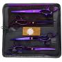 LILYS PET Professional PET Dog Grooming Coated Titanium Scissors Suit Cutting&Curved&Thinning Shears