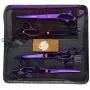 LILYS PET Professional PET Dog Grooming Coated Titanium Scissors Suit Cutting&Curved&Thinning Shears