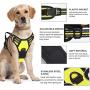 Vovodog Dog Harness No-Pull Pet Harness, Adjustable Outdoor Walking Pet Reflective Oxford Soft Vest with 2 Metal Rings and Handle Easy Control for Small Medium Large Dogs