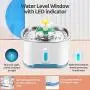 NautyPaws Cat Water Fountain Stainless Steel, 2.5L Pet Water Fountain Dispenser for Cats and Dogs with 3 Replacement Filters & 1 Brush (Blue) NautyPaws Cat Water Fountain Stainless Steel, 2.5L Pet Water Fountain Dispenser for Cats and Dogs with 3 Replacement Filters & 1 Brush (Blue)