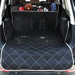 njnj Pet Cargo Liner for SUV - Extra Large Pockets,Heavy Duty Durability Mats for Dogs,100% Waterproof Cargo Cover,Nonslip Backing,Bumper Flap Protector,Large Size Universal Fit