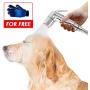 Pet Bathing Tool | Pet Shower Sprayer with Hose – Pet Scrubber Dog and Cat Shower Sprayer Attachment Set for Pet Bathing and Dog Washing - Dog Shower Sprayer & Scrubber in-One.Free combing gloves