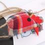 ocijf179 Pet Toy Pet Cat Toy Lattice Cotton Chick Hemp Rope Ring Funny Kitten Stick Pet Supplies - Grey