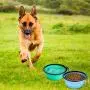 ME.FAN Large Collapsible Dog Bowl [3-Pack] Travel Portable Dog Bowl(34oz) Silicone Foldable Travel Bowl/Pet Food Bowl/Cat Water Bowl/Silicone Pet Expandable Bowls + 3 Carabiners Per Set