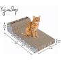 GUSEN Cat Scratching Post pad mat with Ball Placed in a Side Groove of The Shelf