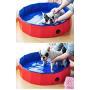 BODISEINT Pet Dog Swimming Pool Indoor Outdoor Kiddie Pools Collapsible PVC Bath Tub Dogs Playing Pool Puppy Shower Dog Bathing Tub for Dogs Cats and Kids