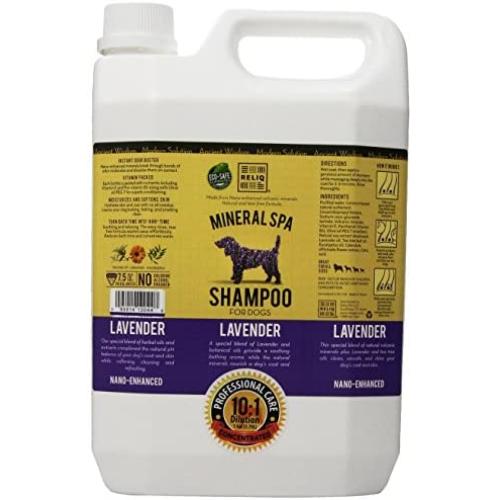 RELIQ Mineral SPA Shampoo for Dogs, 1-Gallon, Lavender