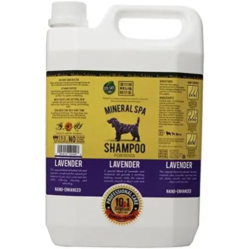 RELIQ Mineral SPA Shampoo for Dogs, 1-Gallon, Lavender RELIQ Mineral SPA Shampoo for Dogs, 1-Gallon, Lavender