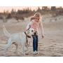 Kruz Reflective Dog Leash -KZROPE5048/5060 - Soft Silicone Grip with Click & Lock Snap - Walking, Running and Pet Training - Heavy-Duty, Durable Rope - Security, Safety, Control, and Comfort