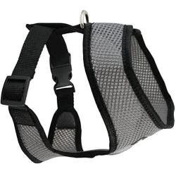 Dogs My Love Soft Mesh Walking Harness for Dogs and Puppies 6 Sizes Grey