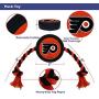 NHL Philadelphia Flyers Puck Toy for Dogs & Cats. Play Hockey with Your Pet with This Licensed Dog Tough Toy Reward!