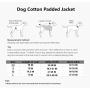 Comfortland Cozy Dog Cotton Padded Jacket Dog Winter Coat for Cat Cold Weather Sweater for Dogs Fleece Warm Dog Vest for Pet Dog Clothes for Christmas with Fur Collar for Small Medium Large Dogs
