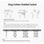 Comfortland Cozy Dog Cotton Padded Jacket Dog Winter Coat for Cat Cold Weather Sweater for Dogs Fleece Warm Dog Vest for Pet Dog Clothes for Christmas with Fur Collar for Small Medium Large Dogs