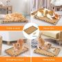 Waretary Flat Cat Scratcher Cat Scratching pad Toys Sisal Scratch Pad Anti-Slip Backing & Catnip Durable Scratching Pad Sisal